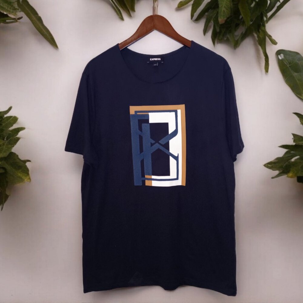 Express ★ Men's Graphic Tee - Velour X Moonlight Abstract Design